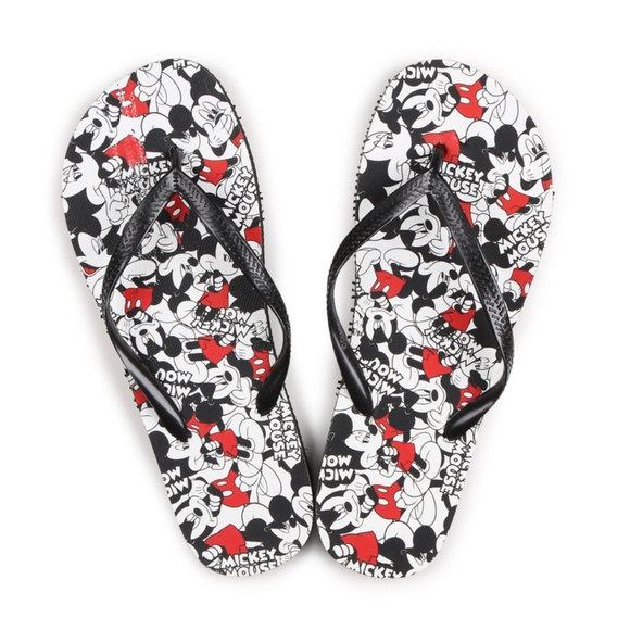 Mickey mouse flip flops womens Clearance